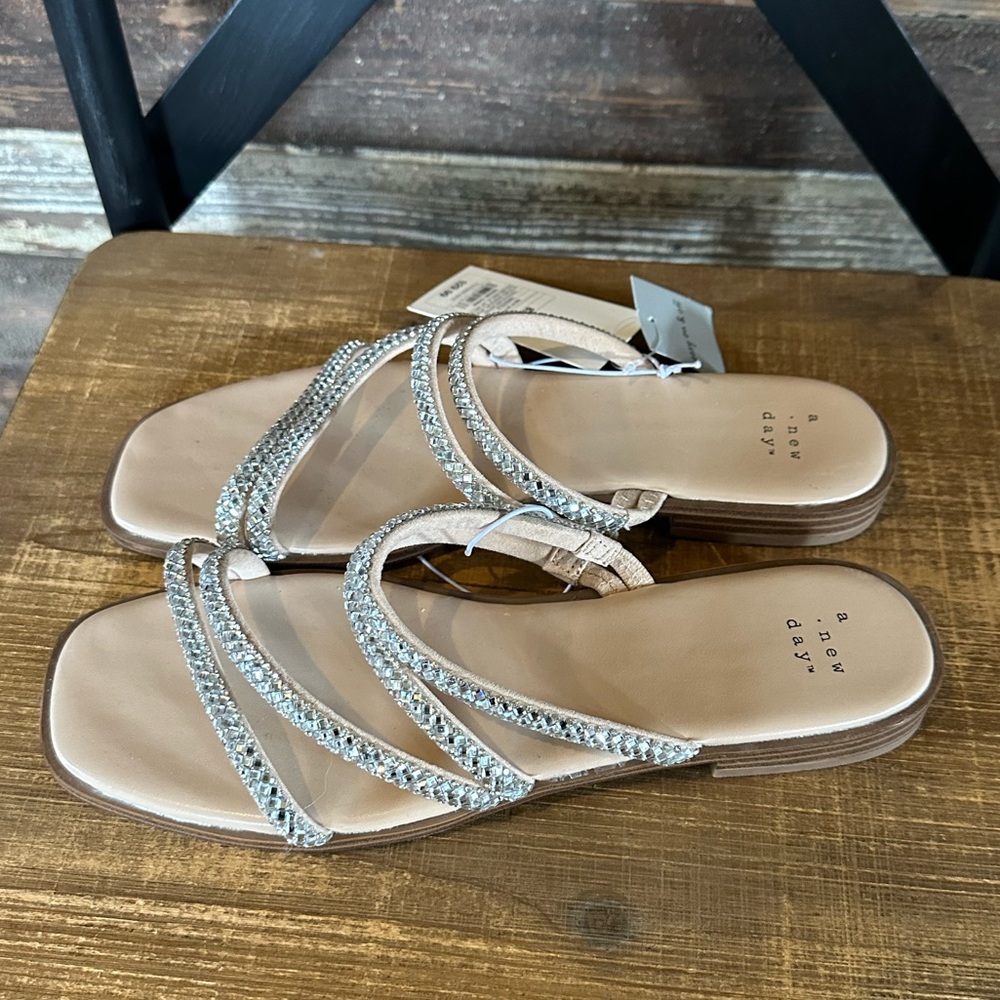 NWT A New Day Bedazzled Estelle Sandal - Women’s Size 8.5